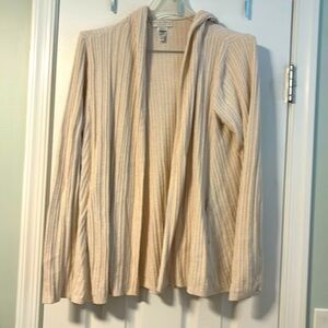 Barefoot dreams lightweight hooded drape cardigan size xl